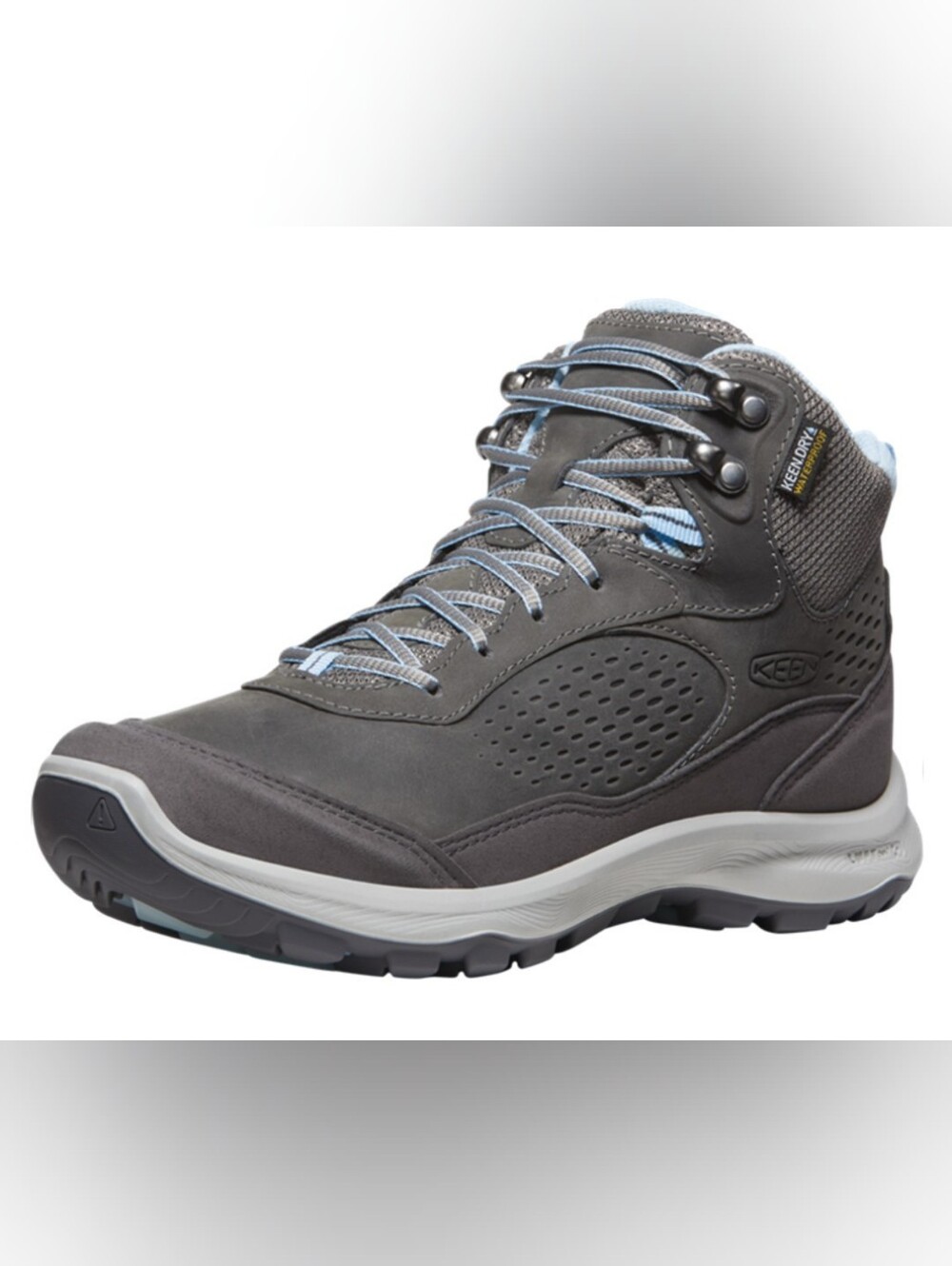 Keen terradora explorer waterproof hiking boot women Sz 7 M steel grey clear sky - Picture 3 of 13